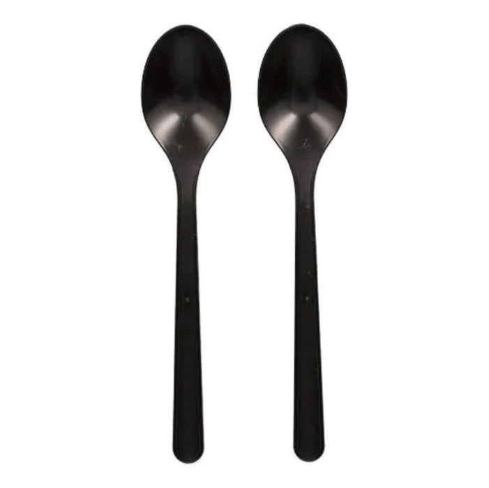 Mehrweg Löffel 18,5cm | 50 Stk. - Schwarz