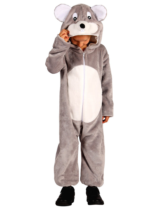 Maus Kinderkostüm | Grau - Overall