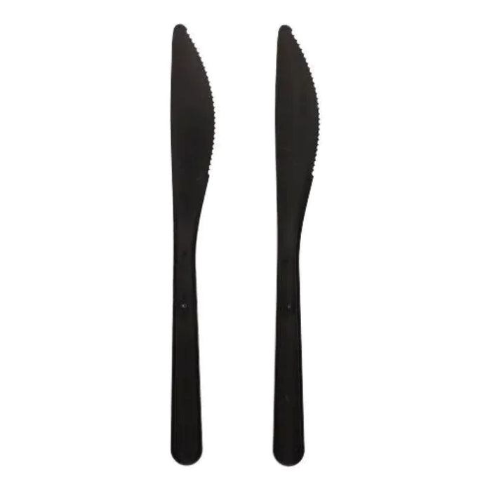 Mehrweg Messer 18,5cm | 50 Stk. - Schwarz