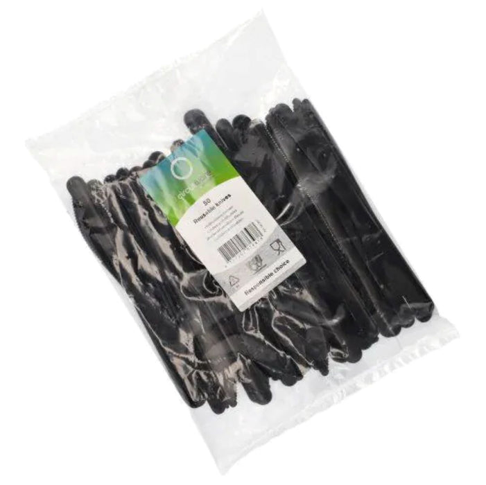 Mehrweg Messer 18,5cm | 50 Stk. - Schwarz