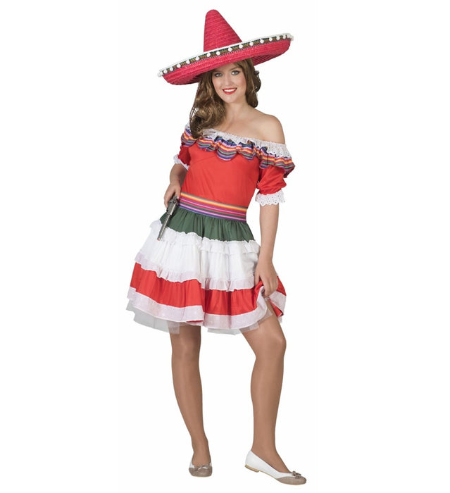 Mexikanerin Kostüm "Senorita Bonita" für Damen | Kleid