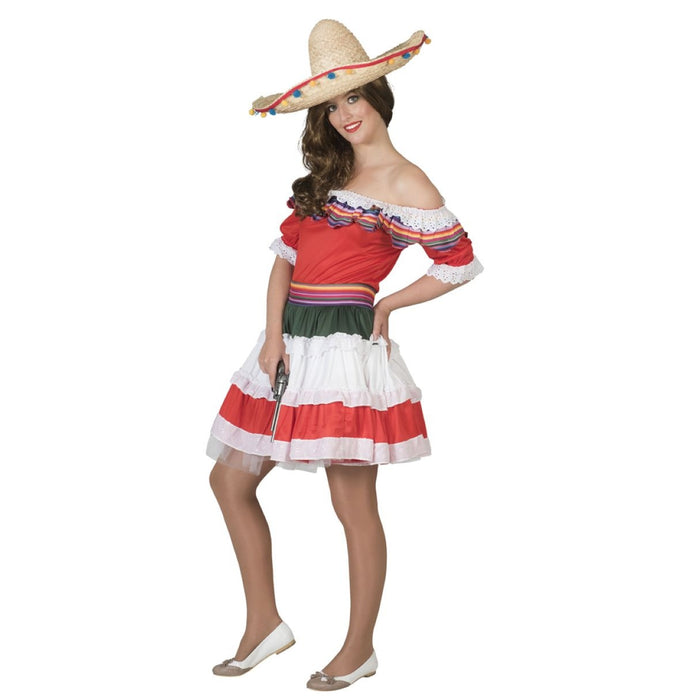 Mexikanerin Kostüm "Senorita Bonita" für Damen | Kleid