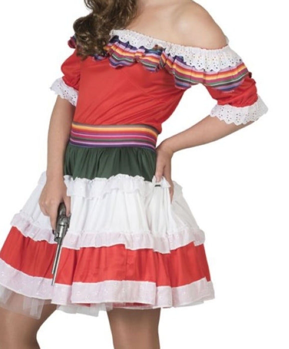 Mexikanerin Kostüm "Senorita Bonita" für Damen | Kleid