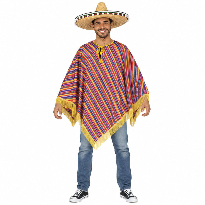 Mexiko Kostüm "Alechandro"  Poncho mit Fransen | für Damen und Herren