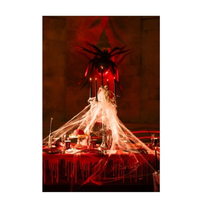 Tischdecke Papier "Tropfendes Blut" 180x120cm | Rot Schwarz