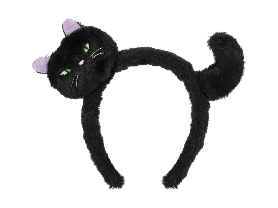 Halloween Haarreif "Katze" | Schwarz