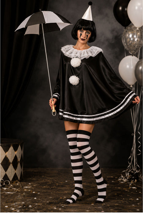 Overknees Kniestrümpfe "Ringelstrümpfe" - 414035 | Schwarz Weiß gestreift