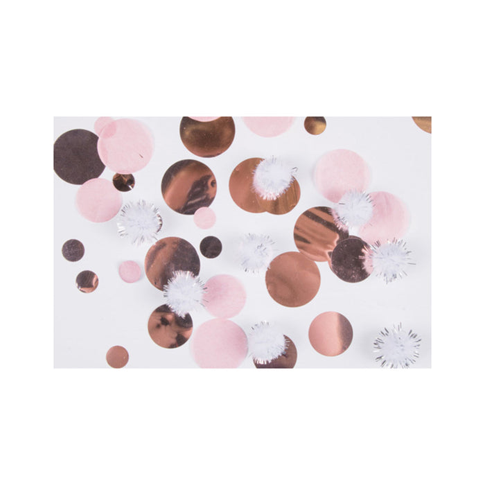 Konfetti mit Pom Poms Rose Gold Birthday | 16g