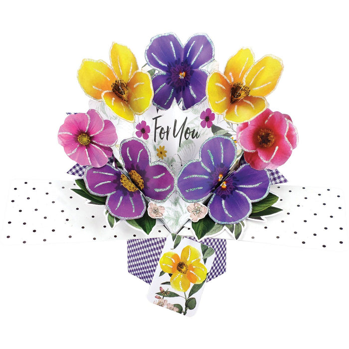 Grußkarte PopUp "For You Stiefmütterchen"