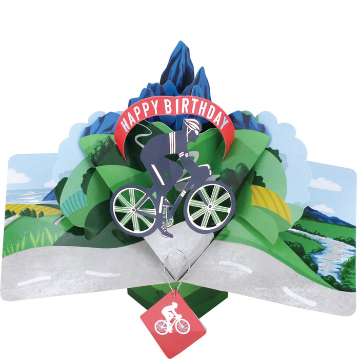 Grußkarte PopUp "Happy Birthday Fahrrad"