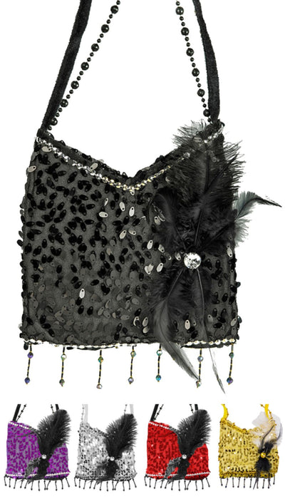 Charleston Pailletten Handtasche | 20er Jahre Party Zubehör