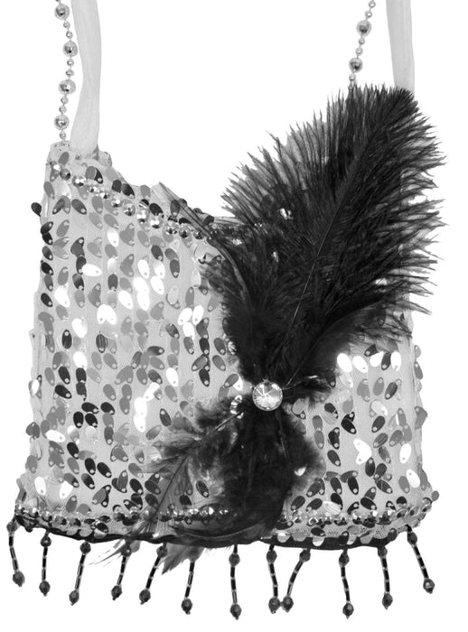 Charleston Pailletten Handtasche | 20er Jahre Party Zubehör