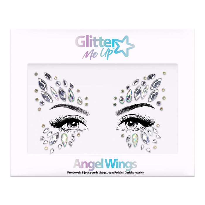 Face Jewels "Angel Wings" - Selbstklebende Glitzersteine