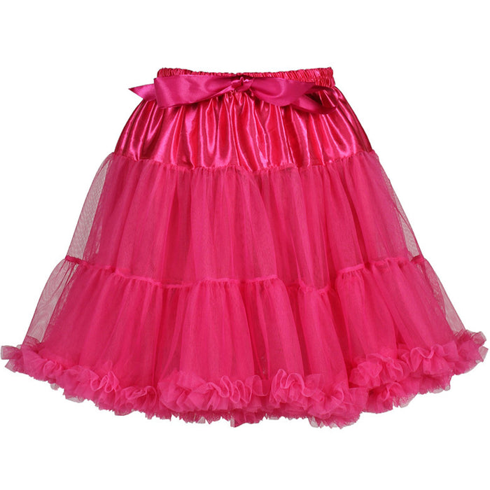 Volumen Petticoat "Cabaret" für Damen | Neon-Pink