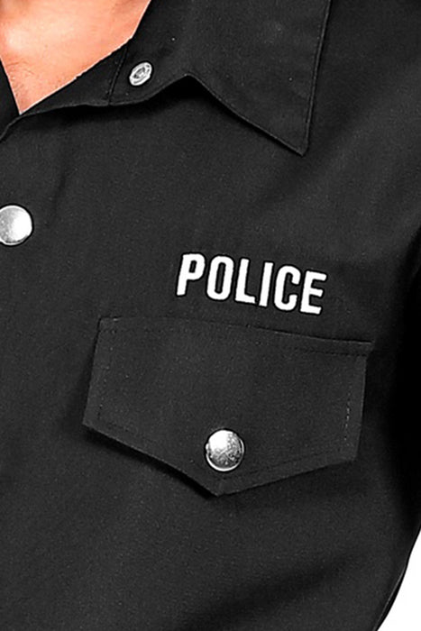 Kostüm Hemd "Polizist" | Schwarz