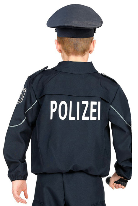 "Polizei" Polizisten Kostüm für Jungen | Dunkelblau