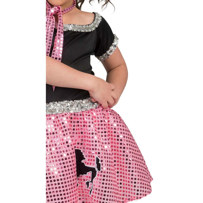 50er Jahre Kostüm "Sweety Lou" für Mädchen | Rosa