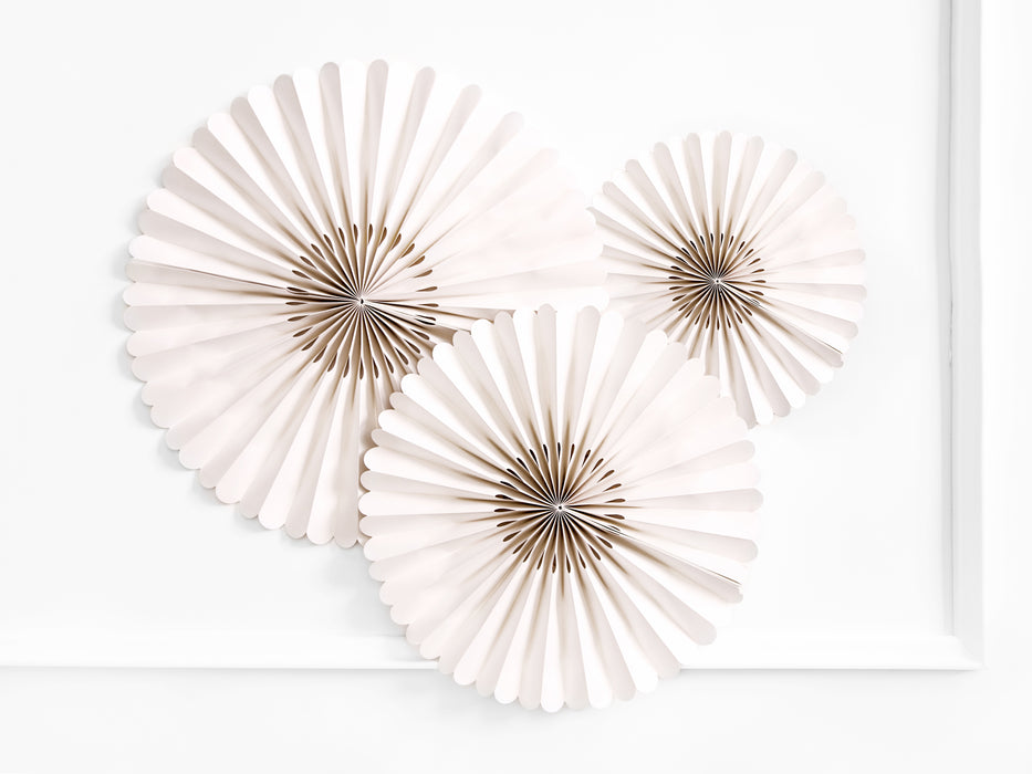 Dekofächer Bedruckt 43/35/26cm/3St. Beige