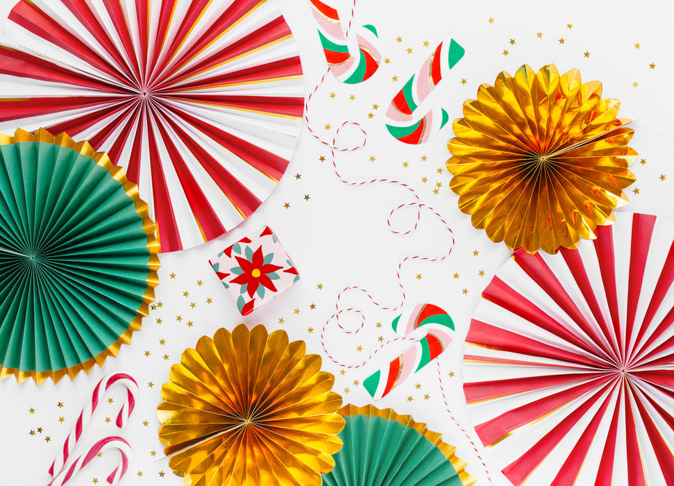 Dekofächer Bedruckt 43/35/26cm/3St. Mix