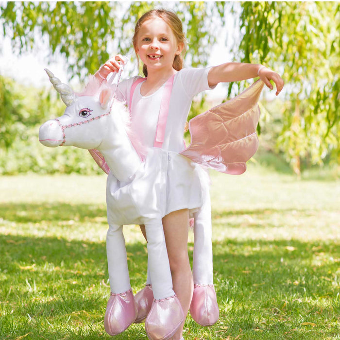 Einhorn Huckepack Kostüm Animiert | 3 bis 5 Jahre