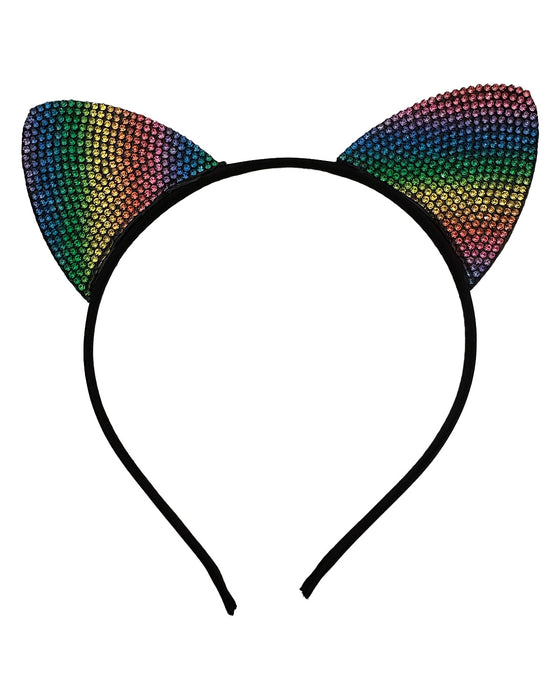 Katzenohren Haarreif "Rainbow" Bunt | 5er Set