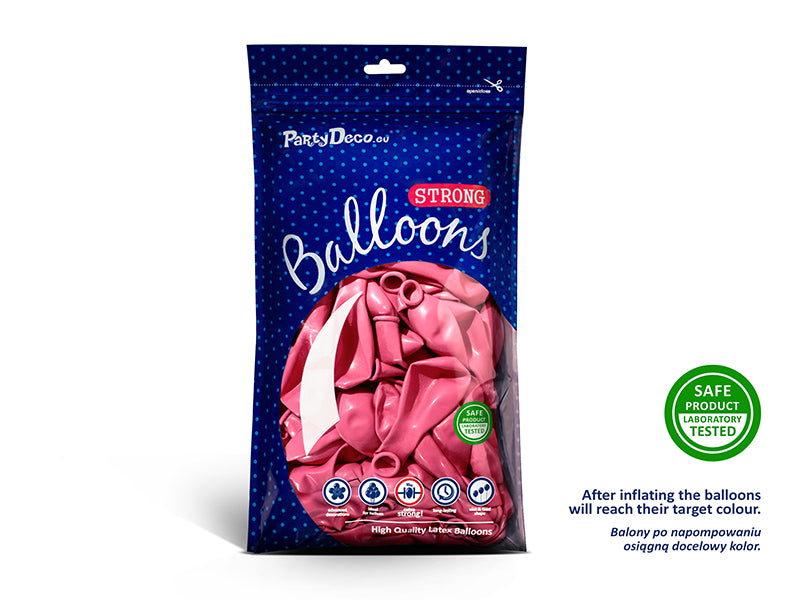 50 Stk. Luftballon Ø30cm "Uni Metallic" | Hot Pink