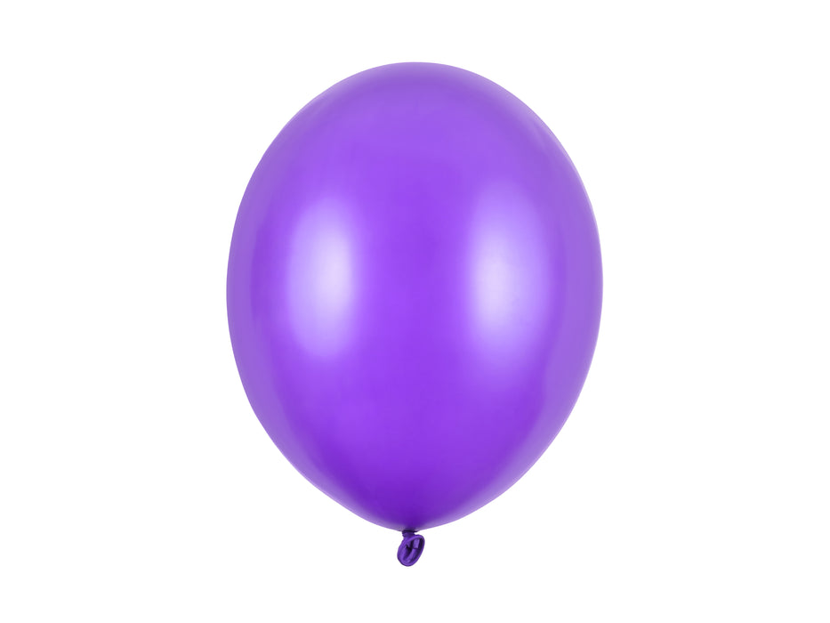 10 Stk. Luftballon Ø30cm "Uni Metallic" | Lila
