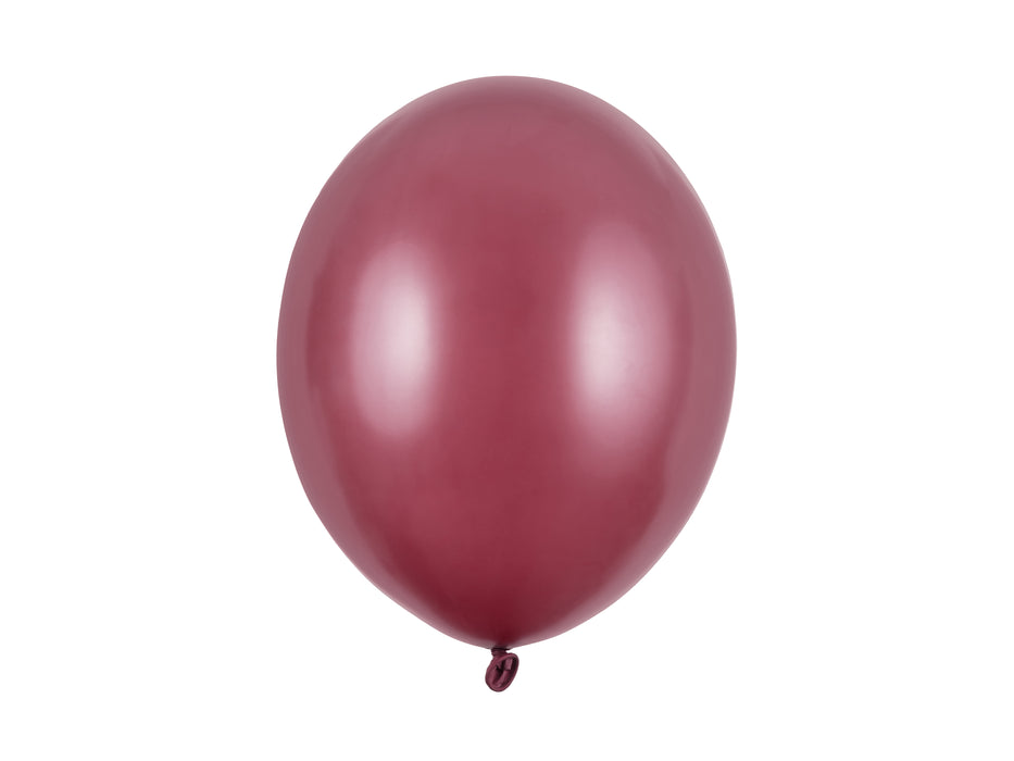 10 Stk. Luftballon Ø30cm "Uni Metallic" | Kastanienbraun
