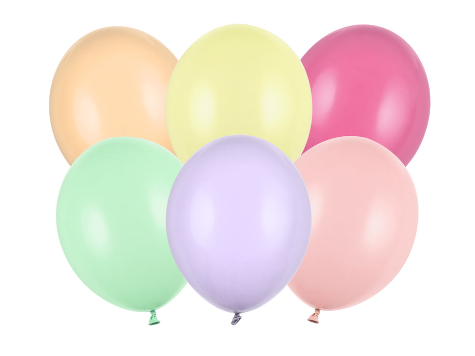 100 Stk. Luftballon Ø30cm "Unifarben" | Bunt Pastell