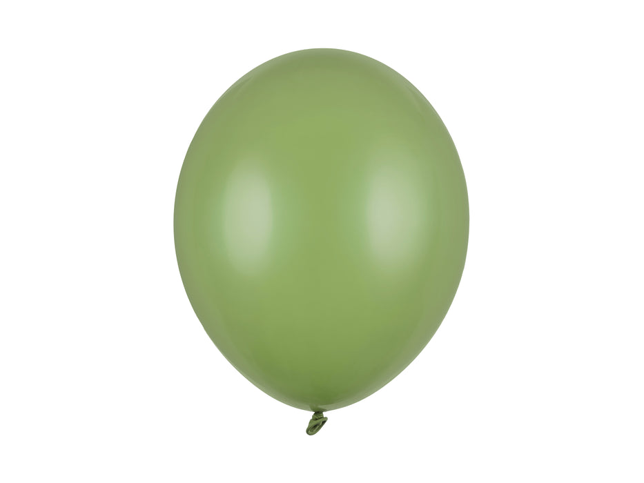 100 Stk. Luftballon Ø30cm "Uni Pastell" | Ros. Green