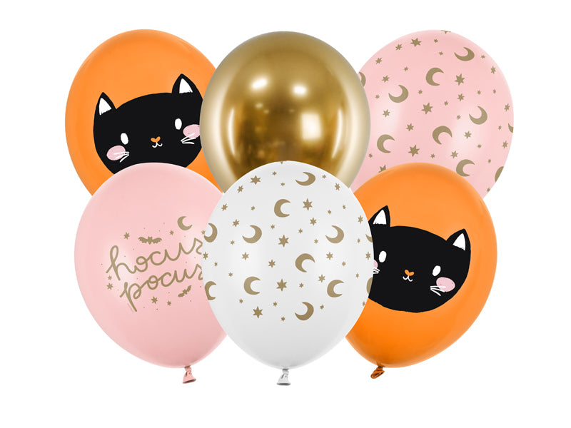 Luftballon Set "Halloween Hocus Pocus" | Ø30cm - 6Stk.