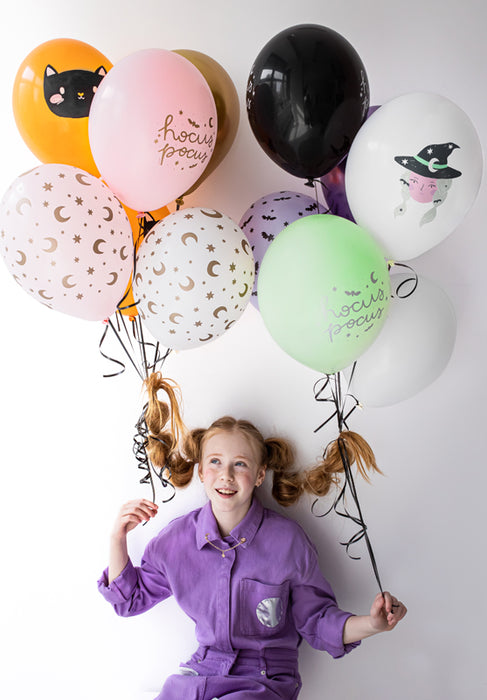 Luftballon Set "Halloween Hocus Pocus" | Ø30cm - 6Stk.