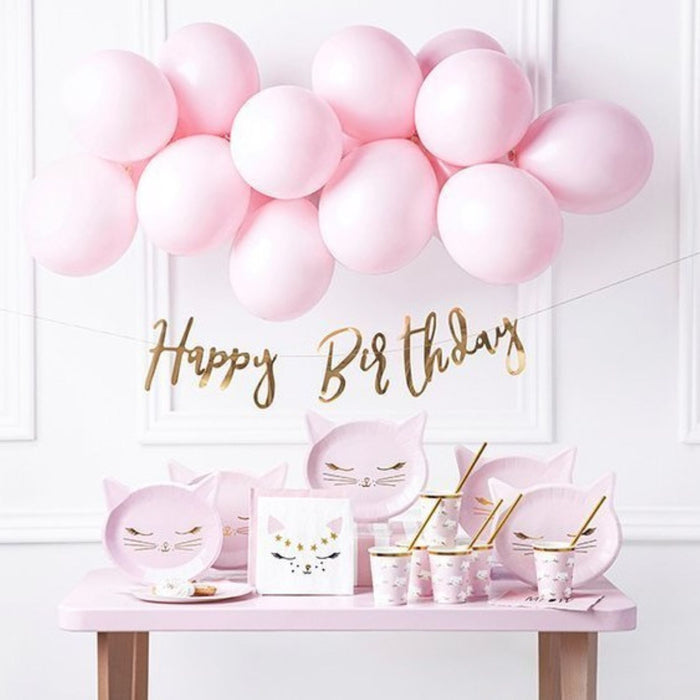 100 Stk. Luftballon Ø12cm "Uni Pastell" | Baby Pink