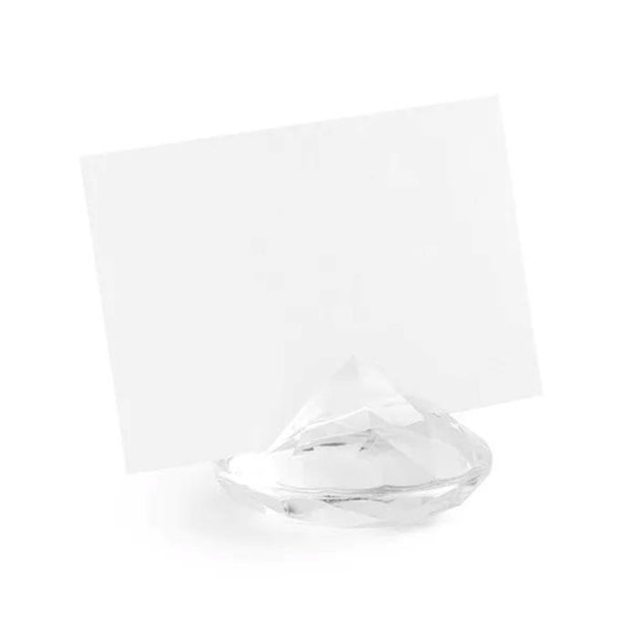Platzkartenhalter Diamant 40mm | 10 Stück