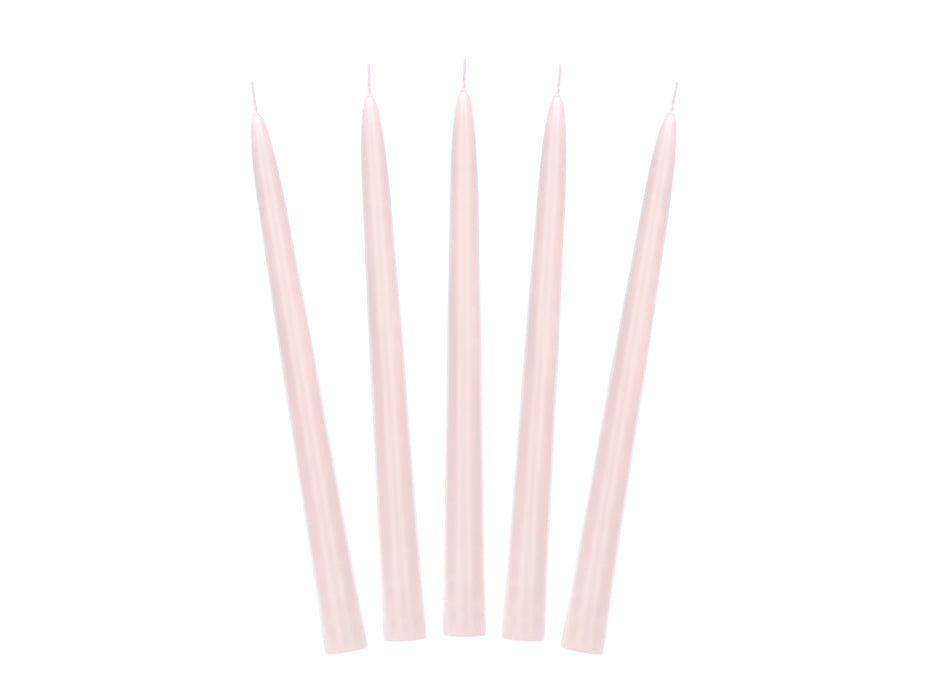 Spitzkerze 24 cm 10Stk. | Puderrosa Matt