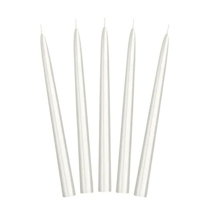 Spitzkerze 24 cm 10Stk. | Pearl Metallic