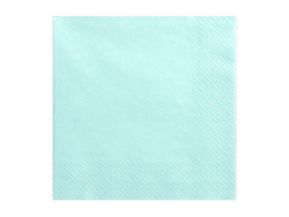 Servietten Uni 33x33 cm/ 20St. Türkis
