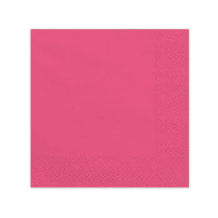 Servietten Uni 20Stk./33x33cm | Pink
