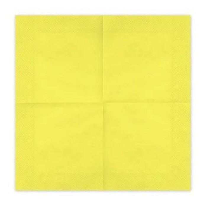 Servietten Uni 20Stk./33x33cm | Gelb