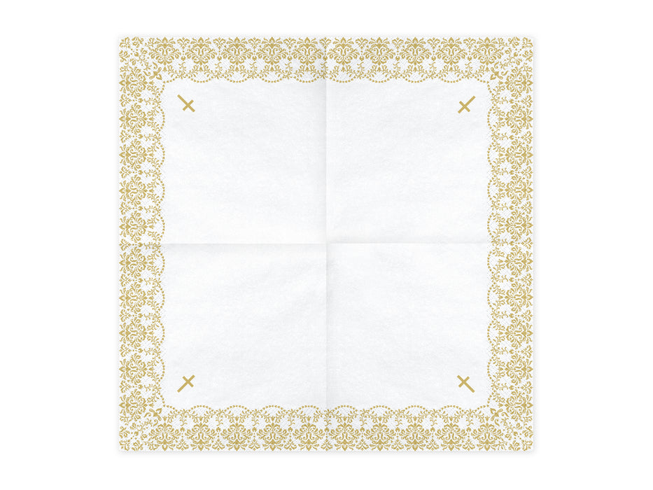 Servietten "Kommunion" Gold | 20Stk./33x33cm