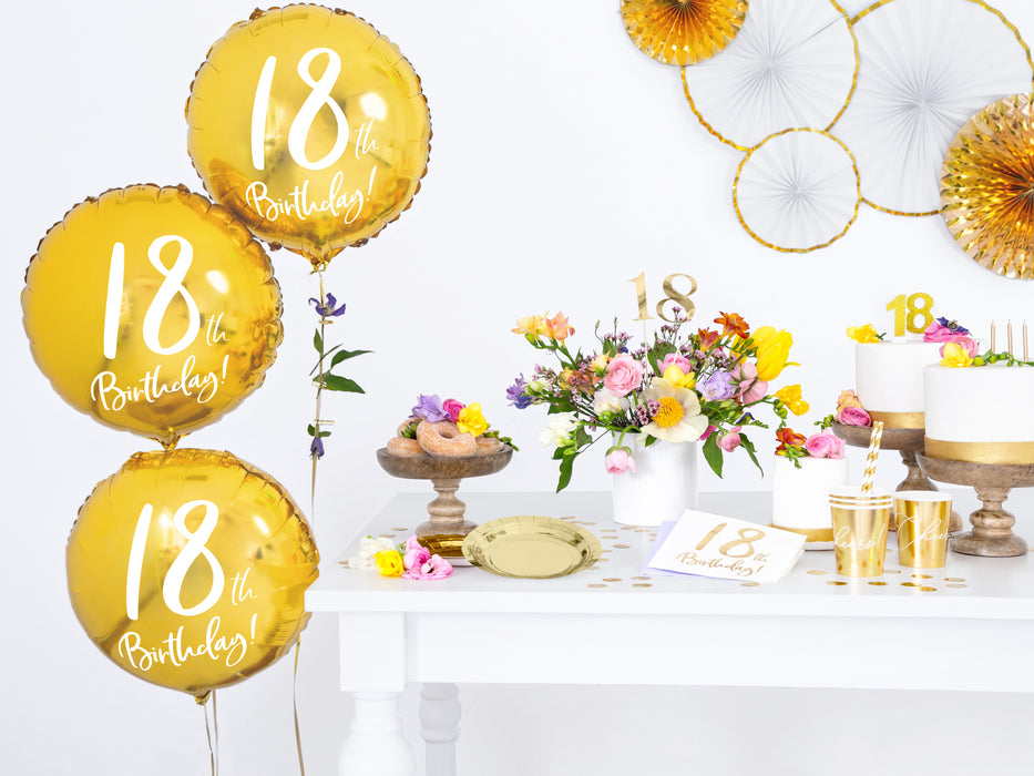 Servietten "Birthday Gold" 20Stk./33x33cm | #18