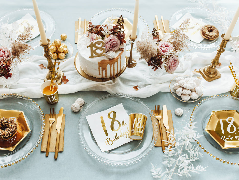 Servietten "Birthday Gold" 20Stk./33x33cm | #18