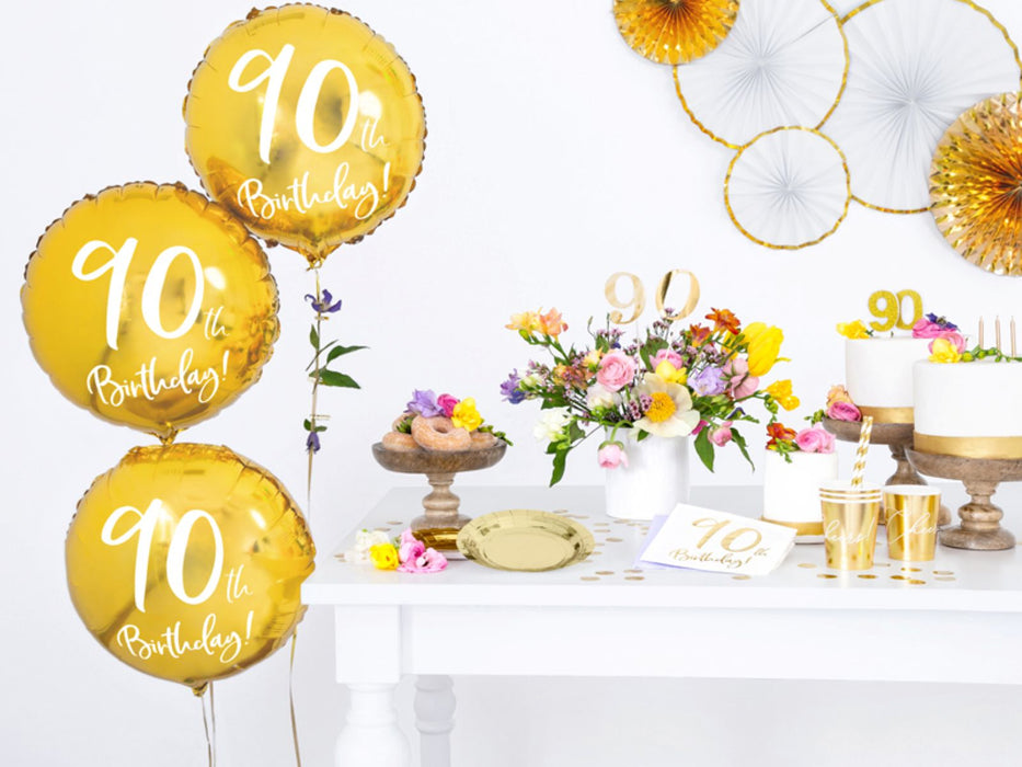 Servietten "Birthday Gold" 20Stk./33x33cm | #90