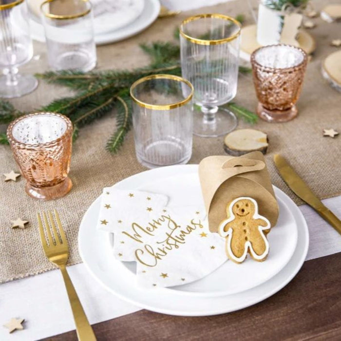 Servietten Weihnachtsbaum "Merry Christmas" | 16x16,5 cm/20 St.