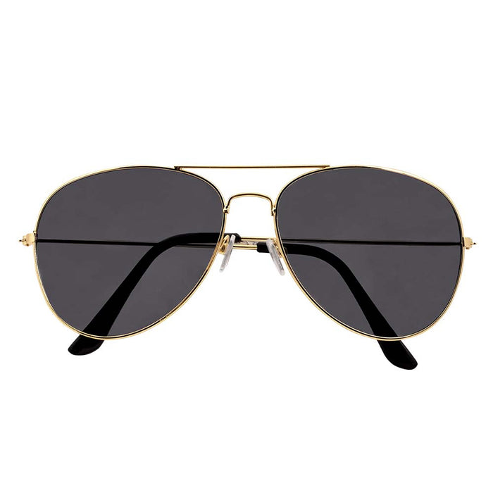 Pimp Kostümset - Goldene Halskette Armband Brille | Macho Rapper Rocker Kostüm
