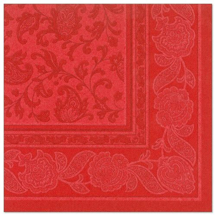Servietten RC "Ornaments" 40x40cm/50Stk. | Rot