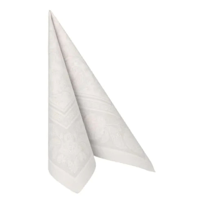 Servietten RC "Ornaments" 40x40cm/50Stk. | Weiß