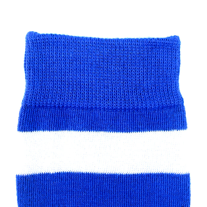 Overknees Kniestrümpfe "Ringelstrümpfe" | Blau Weiß gestreift