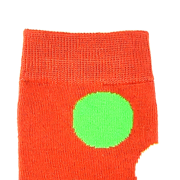 Overknees Clown Kniestrümpfe "Polka Dot" - 414039 | Rot Bunt