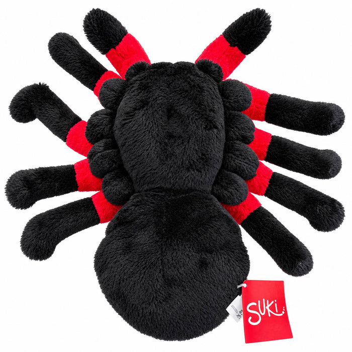 Stofftier Spinne "Nico" Gr. M (23 cm) | Schwarz Rot